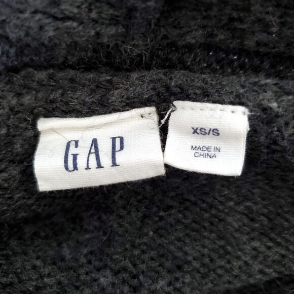 GAP Cardigan Sweater Womens Size XS/S Rayon Blend Gray Blue Striped Color Block - Picture 9 of 11